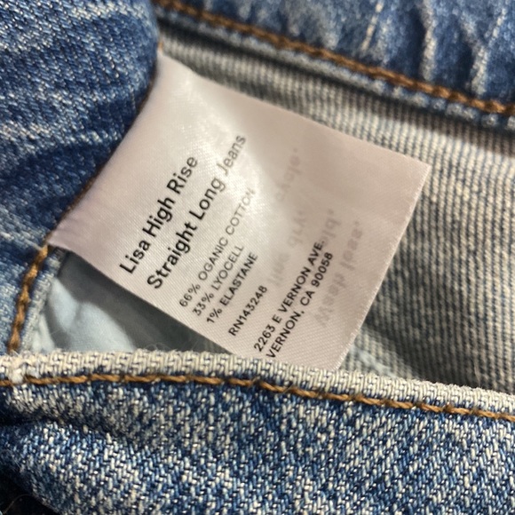 Reformation Lisa High Rise Jean - Picture 3 of 6